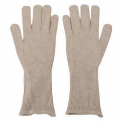 Guanti da uomo con guanto in seta e cashmere avorio - 9-M