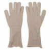 Guanti da uomo con guanto in seta e cashmere avorio - 9-M