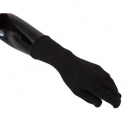 Guanti da uomo con guanto in seta e cashmere nero - 9-M