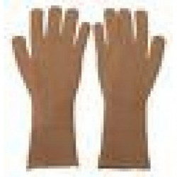 Guanti da uomo con guanti in maglia di cashmere beige - 9-M