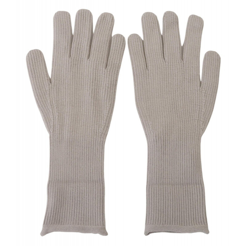 Guanti da uomo con guanti in cashmere grigio chiaro - 9-M