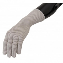 Guanti da uomo con guanti in cashmere grigio chiaro - 9-M