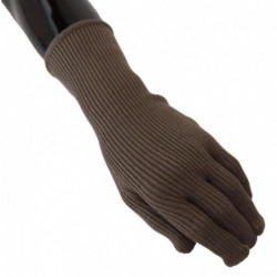 Guanti da uomo con guanto per mani in maglia di cashmere grigio - 9-M