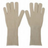 Guanti da uomo con guanti in maglia di cashmere bianco - 9-M