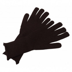 Guanti da uomo con guanto in seta e cashmere marrone - 9-M