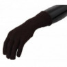 Guanti da uomo con guanto in seta e cashmere marrone - 9-M