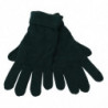 Guanti in maglia di cashmere verde lunghezza polso - 7.5-S