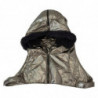 Cappello nylon cappuccio da uomo pelliccia intera color argento - 5