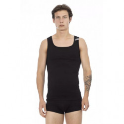 Maglietta in cotone nero - XXL