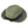 Cappello da pescatore in paglia di cotone multicolor - 57 CM-S