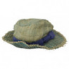 Cappello da pescatore in paglia di cotone multicolor - 57 CM-S