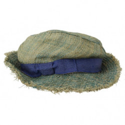 Cappello da pescatore in paglia di cotone multicolor - 57 CM-S