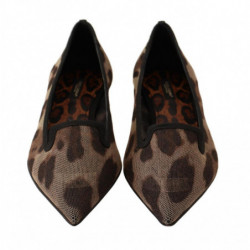 Mocassini piatti ballerina leopardata marrone - EU39/US8.5