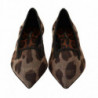 Mocassini piatti ballerina leopardata marrone - EU39/US8.5