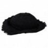 Cappello a tesa larga in cotone nero - 57 CM-S