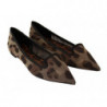 Mocassini piatti ballerina leopardata marrone - EU39/US8.5