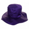 Cappello a cilindro elasticizzato in seta viola - 57 CM-S