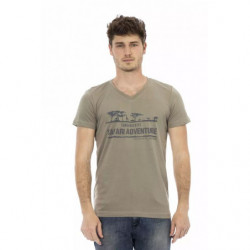 Maglietta in cotone marrone...