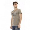 Maglietta in cotone marrone - L