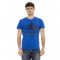 Maglietta in cotone blu - 3XL