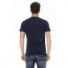 Maglietta in cotone blu - 3XL