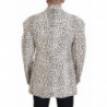 Blazer cappotto monopetto leopardato bianco - IT50 - L