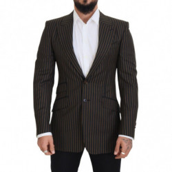 Blazer monopetto a righe...