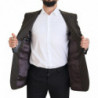 Blazer monopetto a righe marroni nere - IT48 - M
