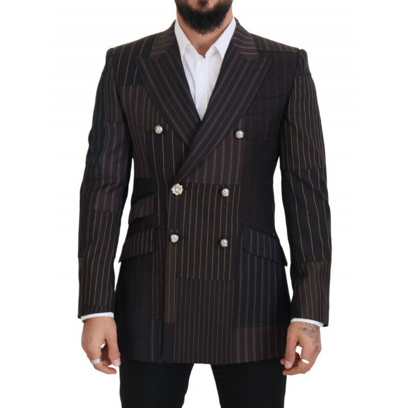 Blazer SICILIA a Righe Patchwork Multicolor - IT50 - L