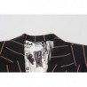 Blazer doppiopetto in viscosa a righe nere - 48 - M