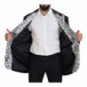 Blazer in nylon con motivo mucca con paillettes nero - IT48 - M
