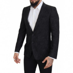 Blazer MARTINI monopetto jacquard floreale nero - IT48 - M