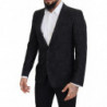 Blazer MARTINI monopetto jacquard floreale nero - IT48 - M
