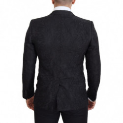 Blazer MARTINI monopetto jacquard floreale nero - IT48 - M