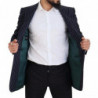 Blazer monopetto in lana a righe blu scuro - IT48 - M