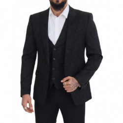 Abito MARTINI 2 pezzi in broccato floreale nero - IT50 - L