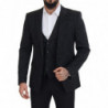 Abito MARTINI 2 pezzi in broccato floreale nero - IT50 - L