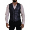 Gilet formale con gilet in poliestere multicolore - IT48 - M
