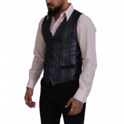 Gilet formale con gilet in poliestere multicolore - IT48 - M
