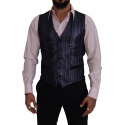 Gilet formale con gilet in poliestere multicolore - IT48 - M