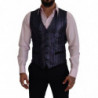 Gilet formale con gilet in poliestere multicolore - IT48 - M