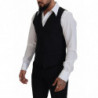 Gilet formale in lana vergine nera - IT50 - L