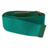Cintura vita fibbia metallo logo argento cotone verde - 100 CM / 40