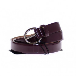 Cintura in pelle viola con...