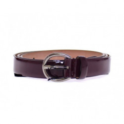 Cintura in pelle viola con logo - 95 CM / 38 INCHES