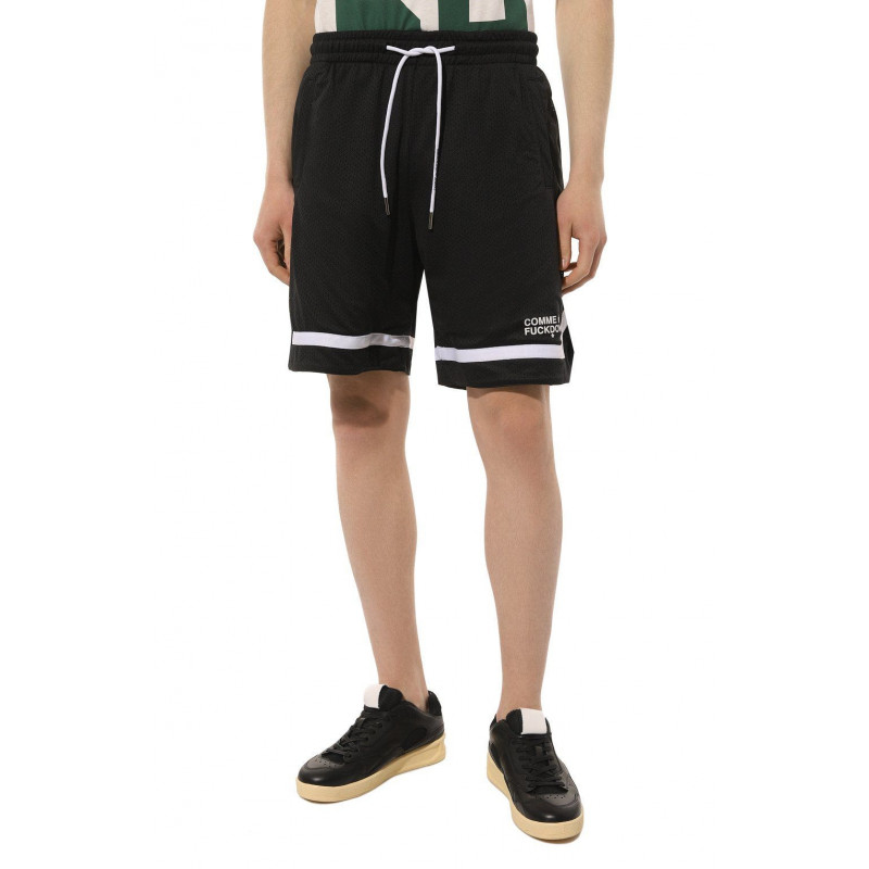 Pantaloncini in poliestere nero - L