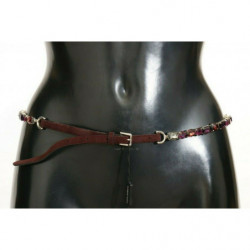 Cintura in pelle marrone...