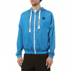 Giacca in nylon azzurro - L
