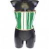 Cintura vita rafia intrecciata corsetto righe verdi - 65 CM / 26 IN
