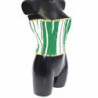 Cintura vita rafia intrecciata corsetto righe verdi - 65 CM / 26 IN